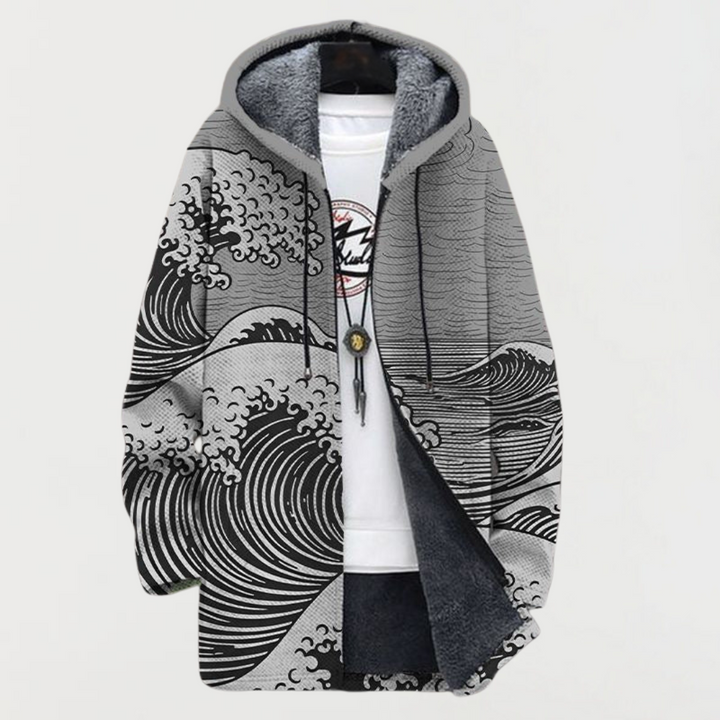 Lennox | Wave Print Coat