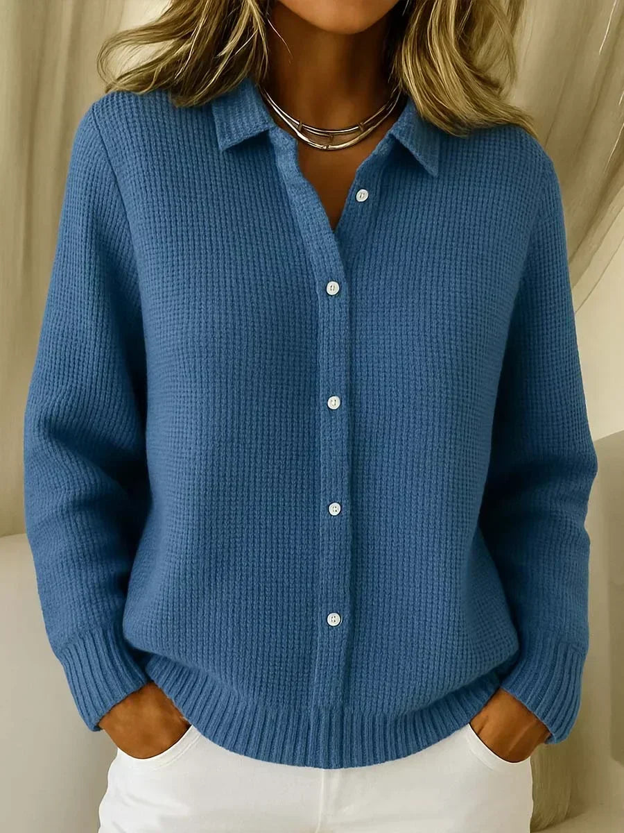 Katrina - Textured Knit Button Cardigan